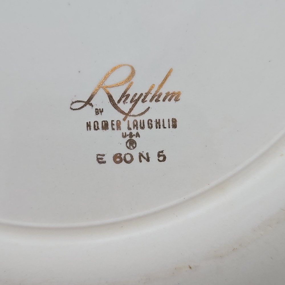 Vintage Rhythm by Homer Laughlin Farmer's Wife 10" Dinner Plates E60N5 5 Plates - Picture 13 of 14
